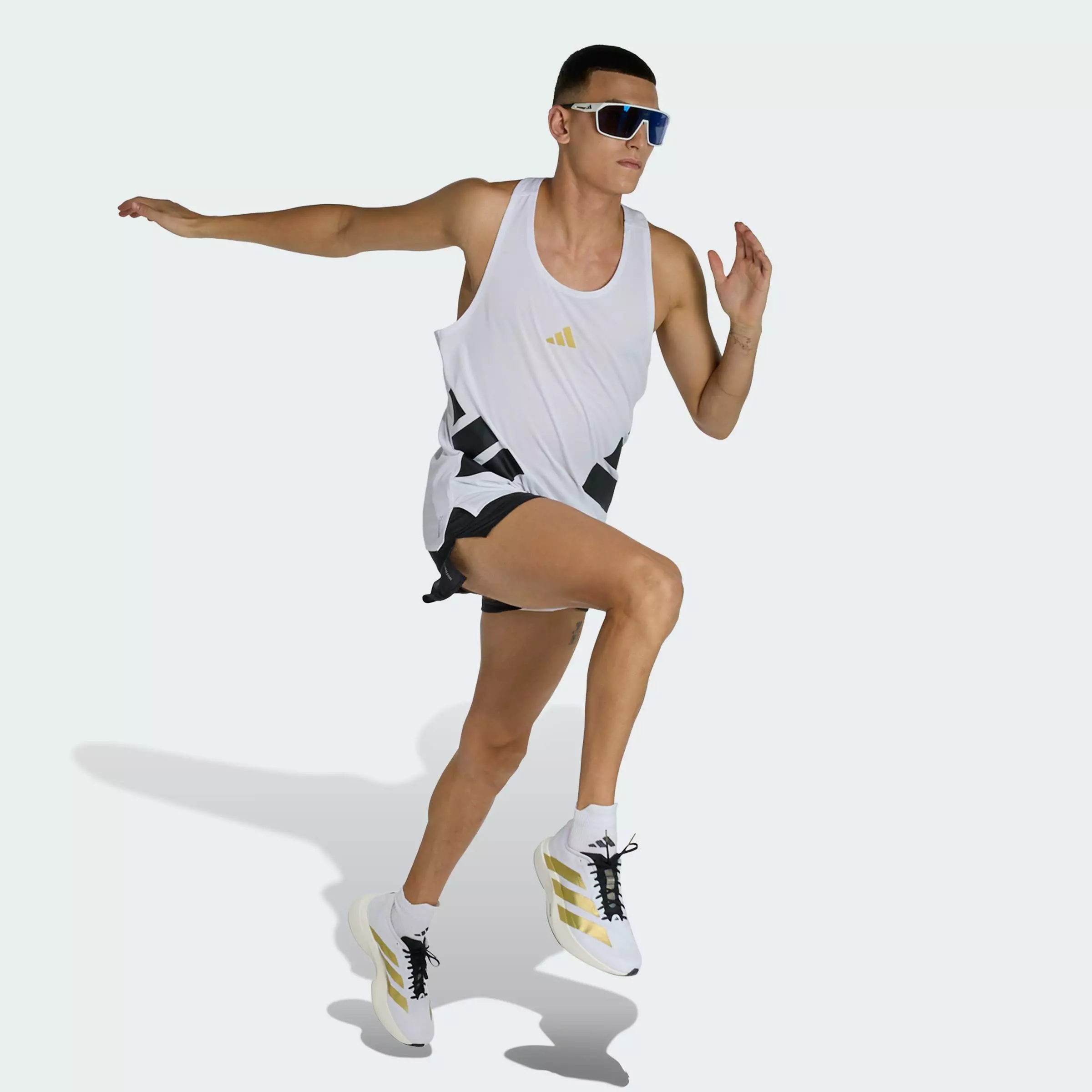 Running All Time Classics Singlet Men White KE5674