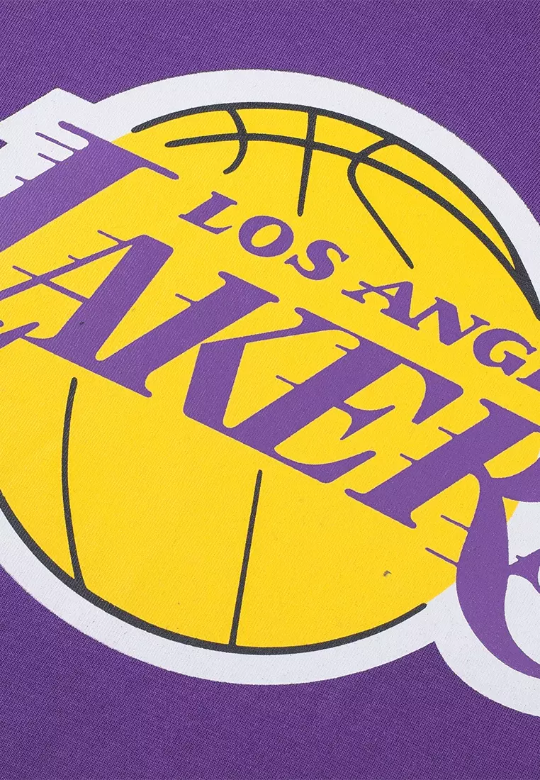 Primary Logo Team Los Angeles Lakers Regular Fit Mens T-Shirt