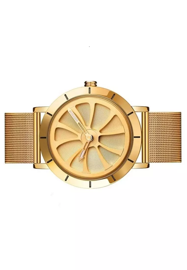 Jam Tangan Analog Pria Waterproof Strap Tali Material Stainless Steel ZZ12 ORIGINAL