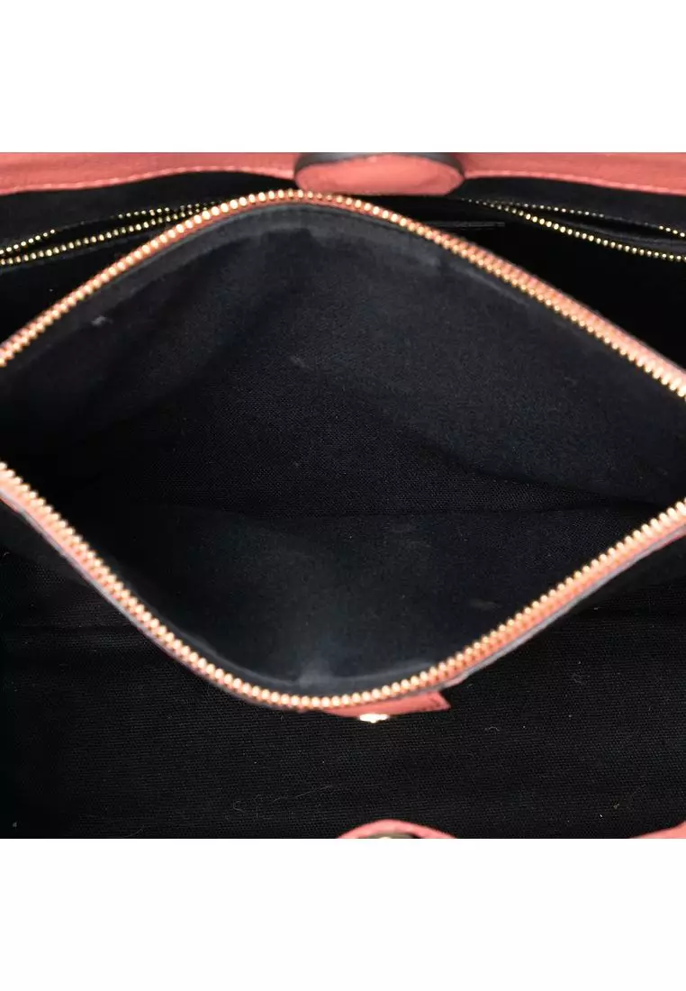 Pre-Loved Burberry Medium Bicolor Leather And House Check Banner Satchel