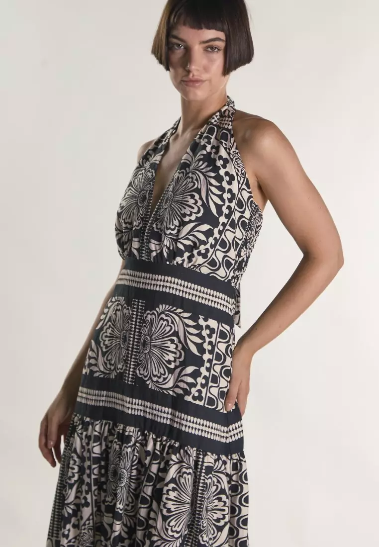 Halter Neck Maxi Dress