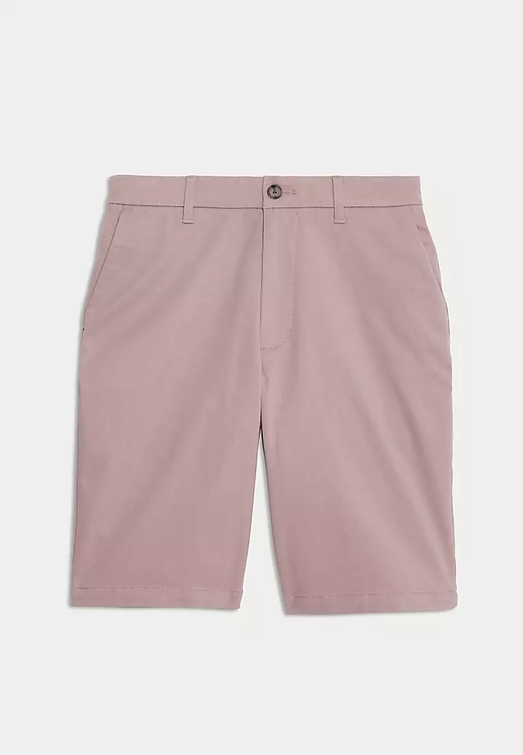 Regular Fit Stretch Chino Shorts