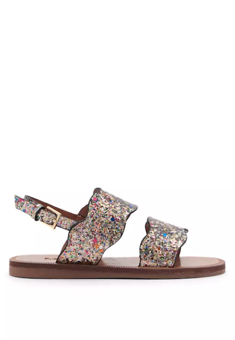 Discount on MANGO BABY  shoes - SKU: Sandals with Glitter Strap