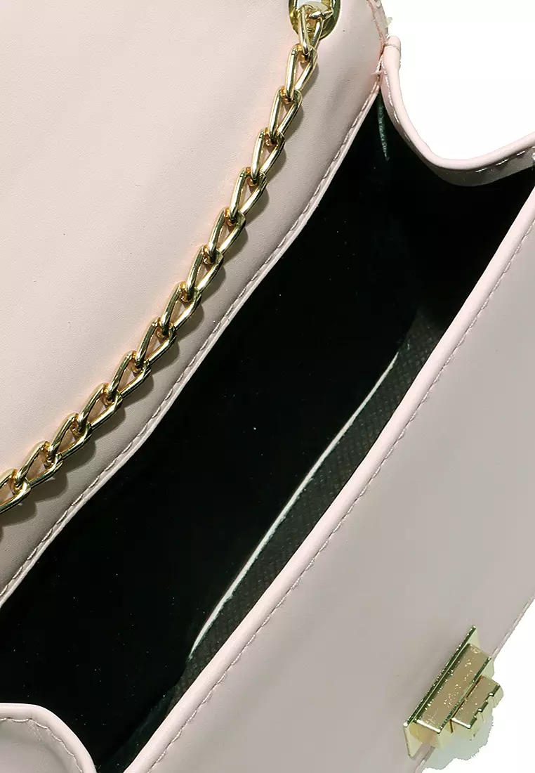 Werlyn Sling Bag Wanita Mutiara Lace Casual Large Storage Material Leather ORIGINAL