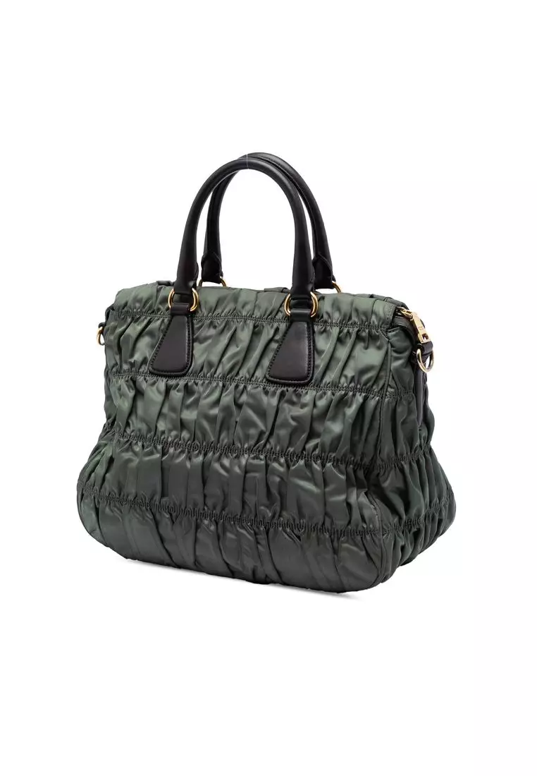 Pre-Loved Prada Tessuto Gaufre Satchel