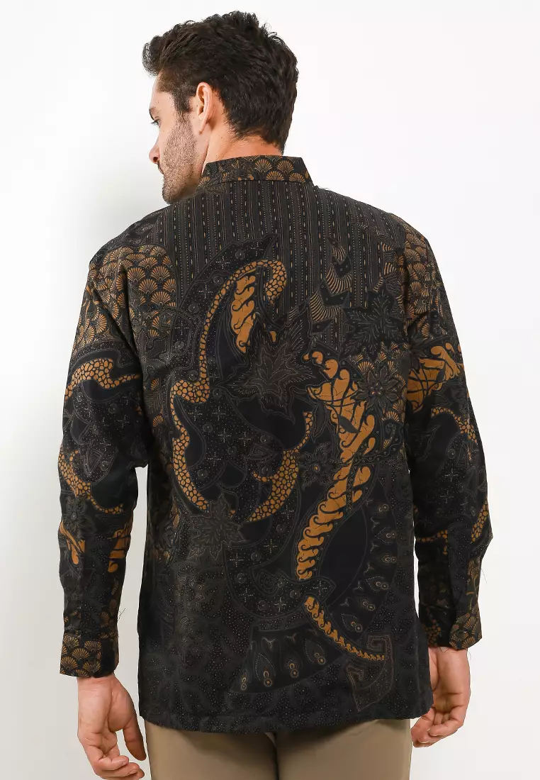 BATIK TALENTA EXCLUSIVE Lengan panjang dobby SOGAN BG BLACK