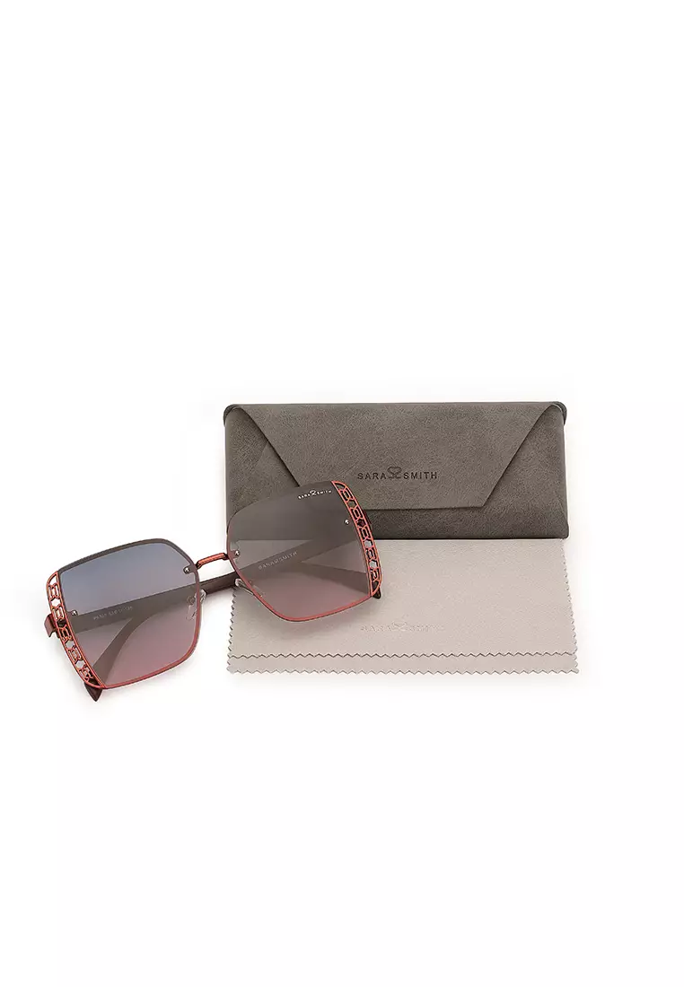 Unisex Polarized Oversized Sunglasses (Kacamata Hitam) - Merah