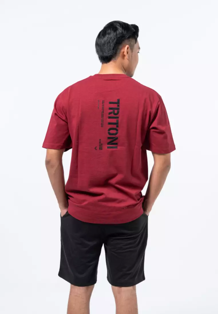 MEN'S COTTON LIFESTYLE SHORT SLEEVE PRINTED OVER SIZE T-SHIRT