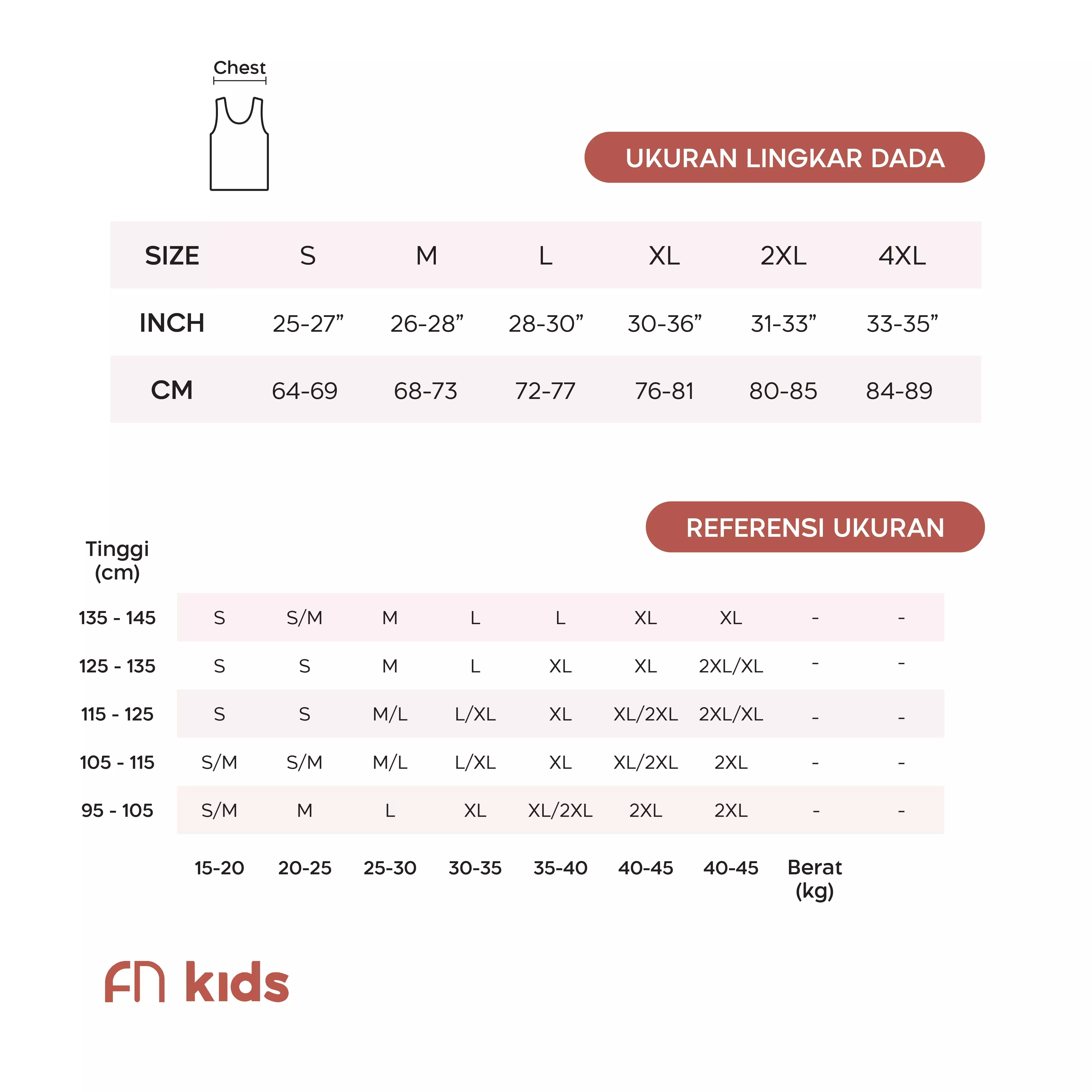 FN Kids Tank Top Anak Perempuan 1 pcs NTKA 615 - Biru
