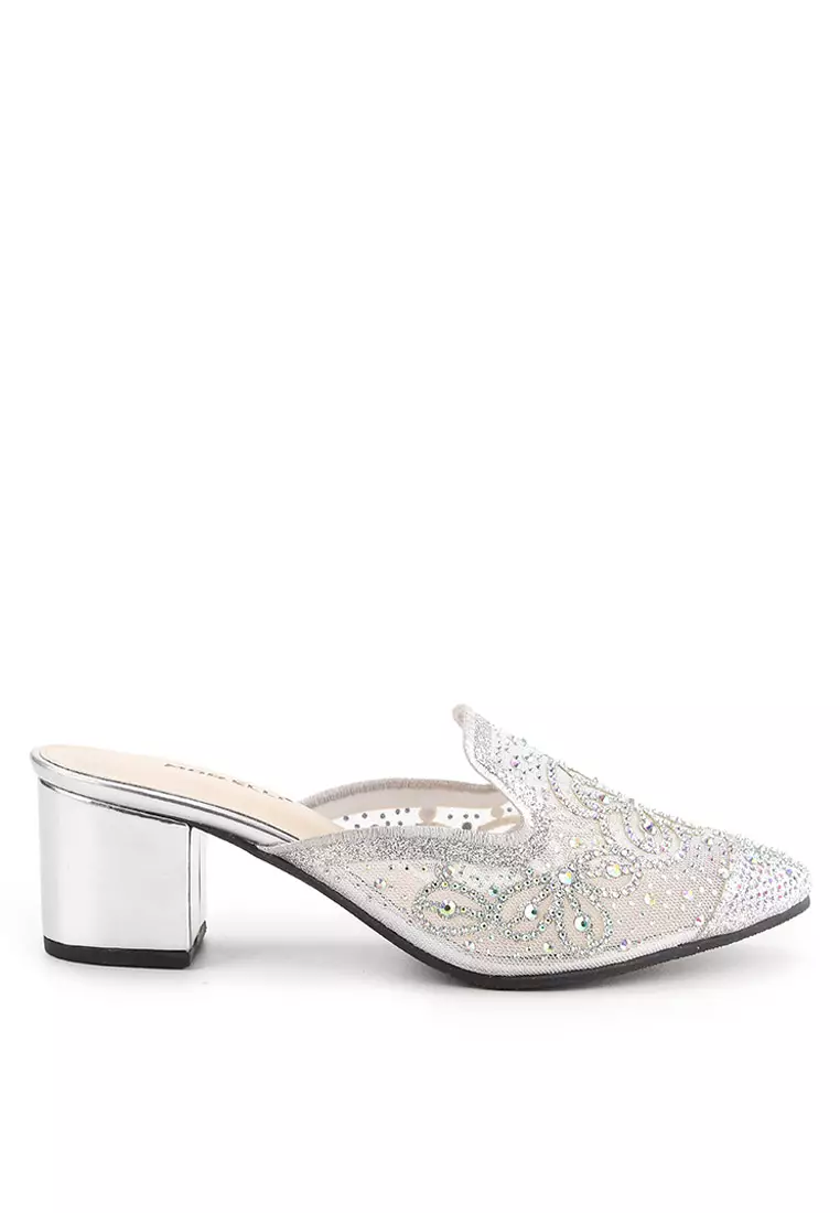 Lotuna Sandal Slop Wanita pesta