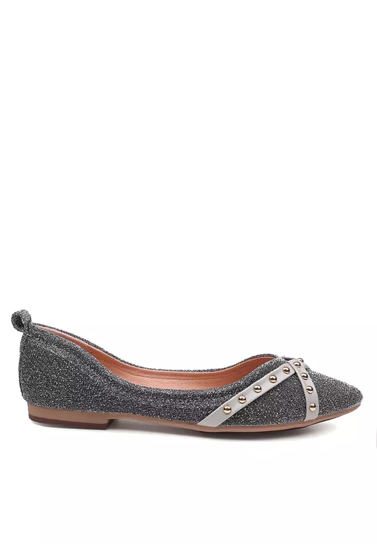 Valintina flat with studs outlet