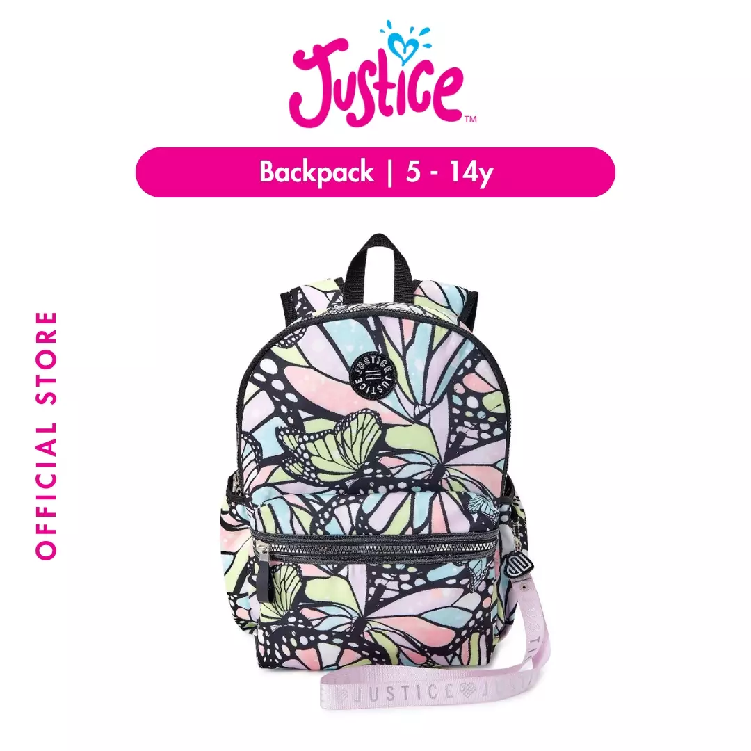 Justice shop butterfly backpack