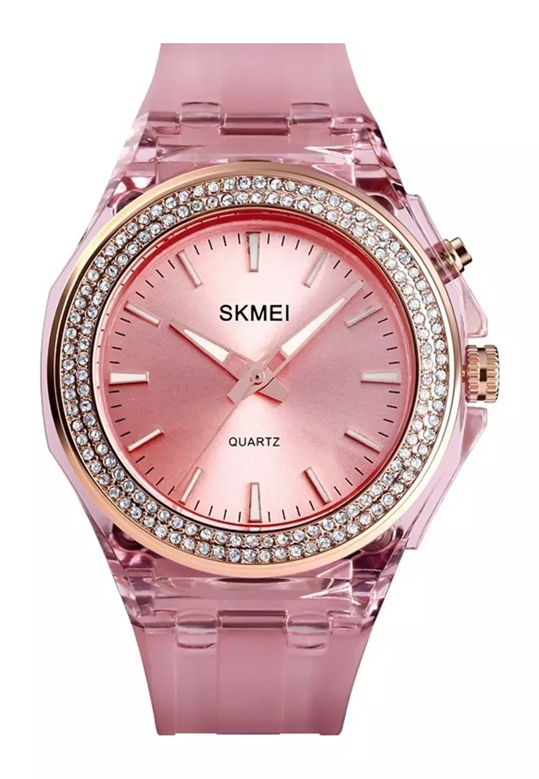 Jam Tangan Analog Casual Wanita Strap Tali Material PU 25QW ORIGINAL