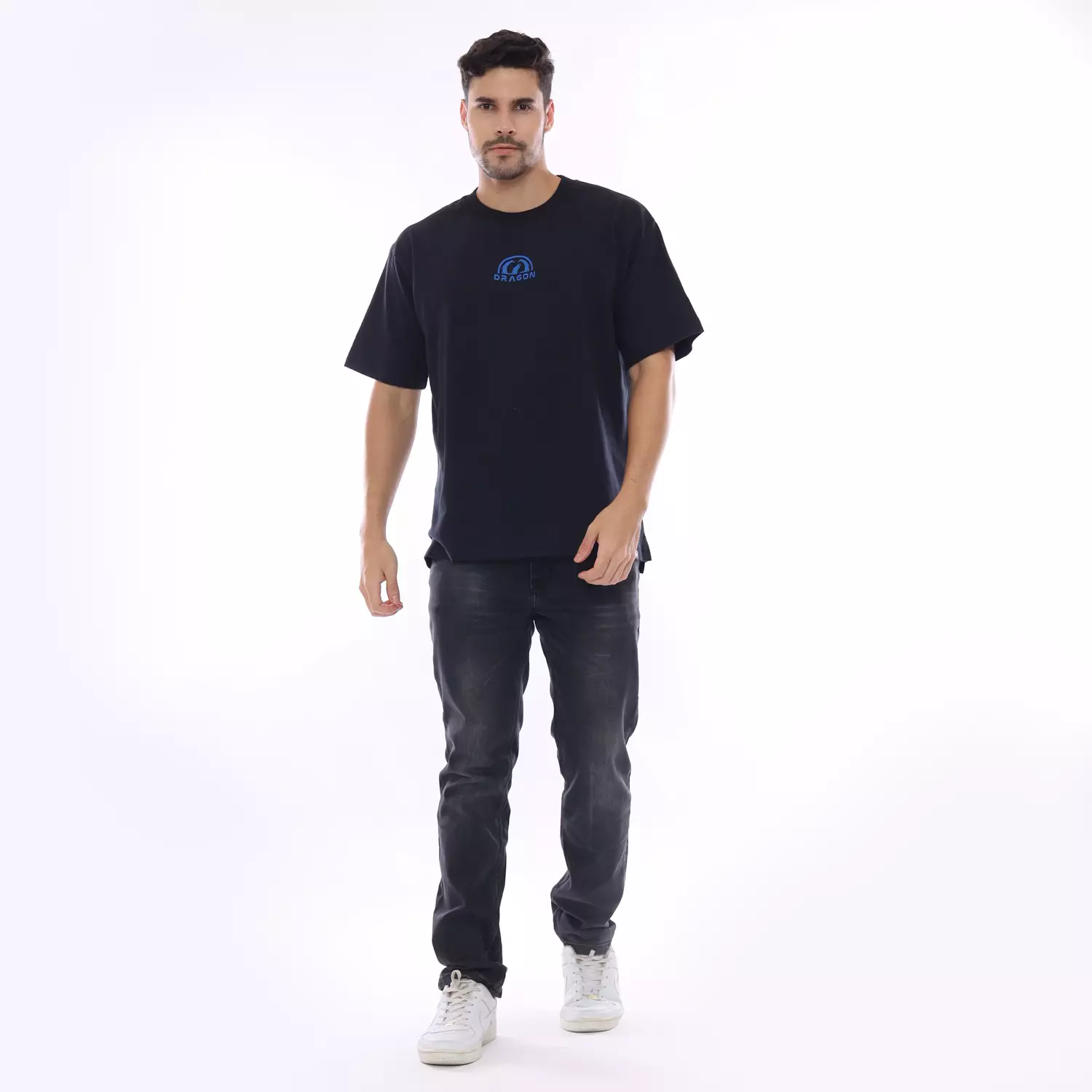 Dragon Kaos Lengan Pendek Pria Nasaparody Oversize Planet Surf