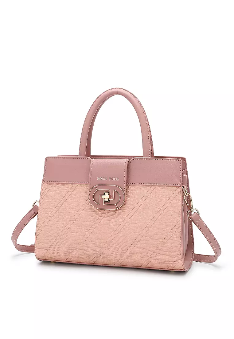 Top Handle Bag / Sling Bag / Crossbody Bag - Pink