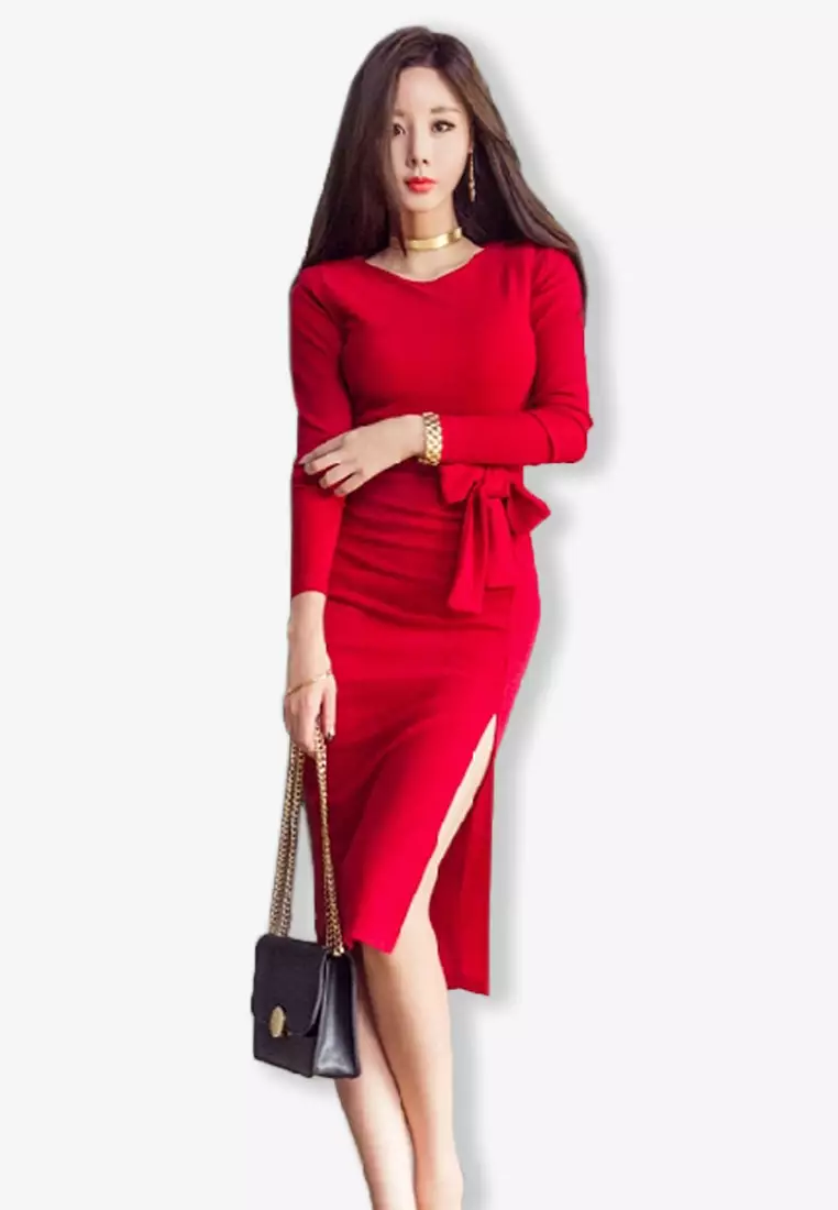 Full sleeve one piece dress cheap online