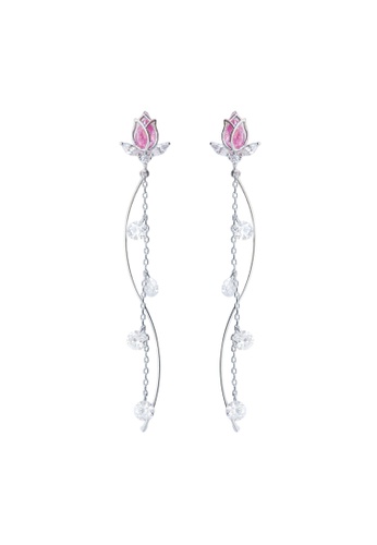 Aurelia Atelier pink and silver AURELIA ATELIER Silver Belle Earrings 401DBAC14F29F5GS_1