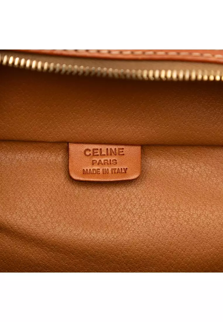 Pre-Loved Celine Macadam Coated Canvas Vanity Bag