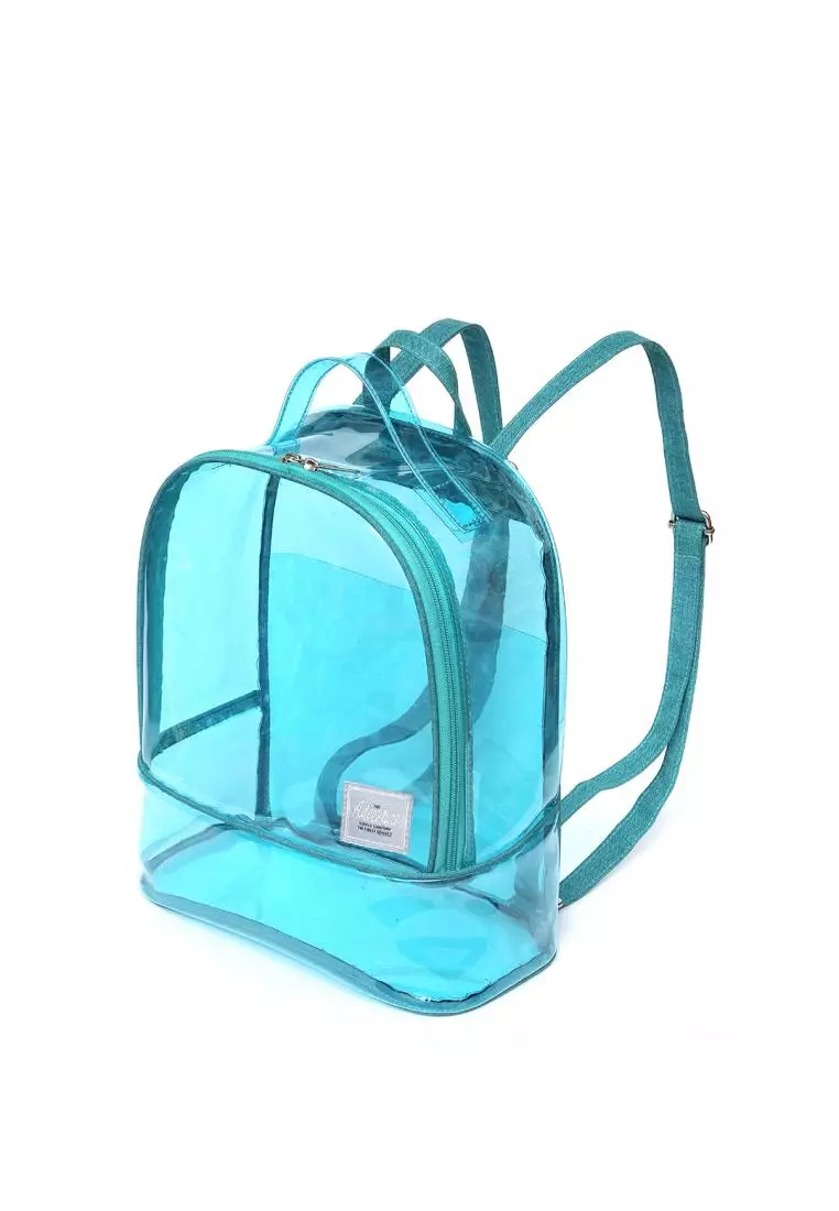 PVC Backpack Blanche