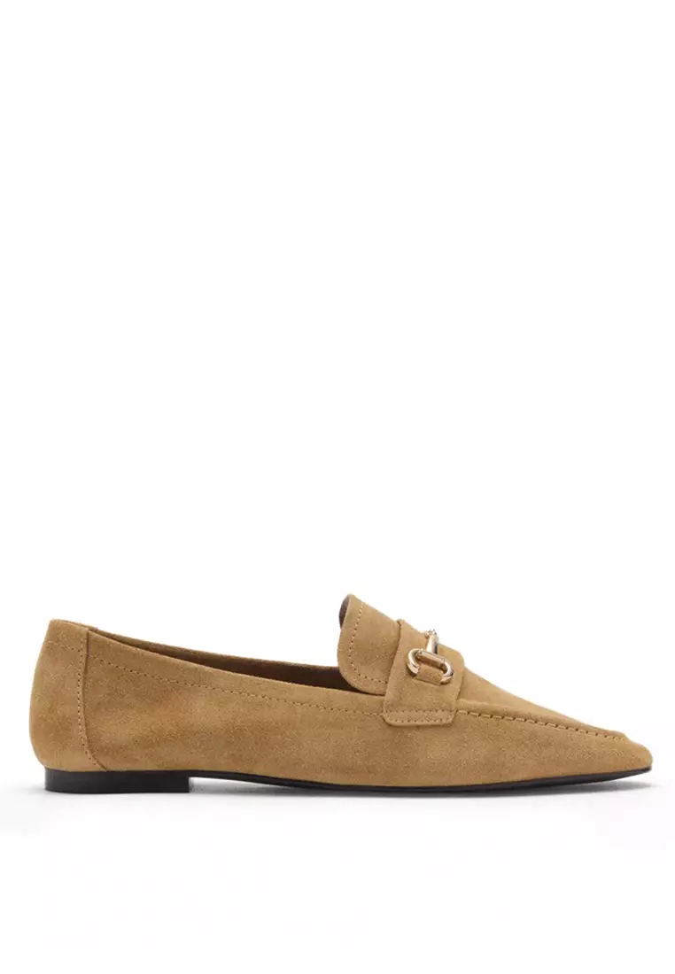 Discount on Mango  shoes - SKU: Buckle Leather Moccasins
