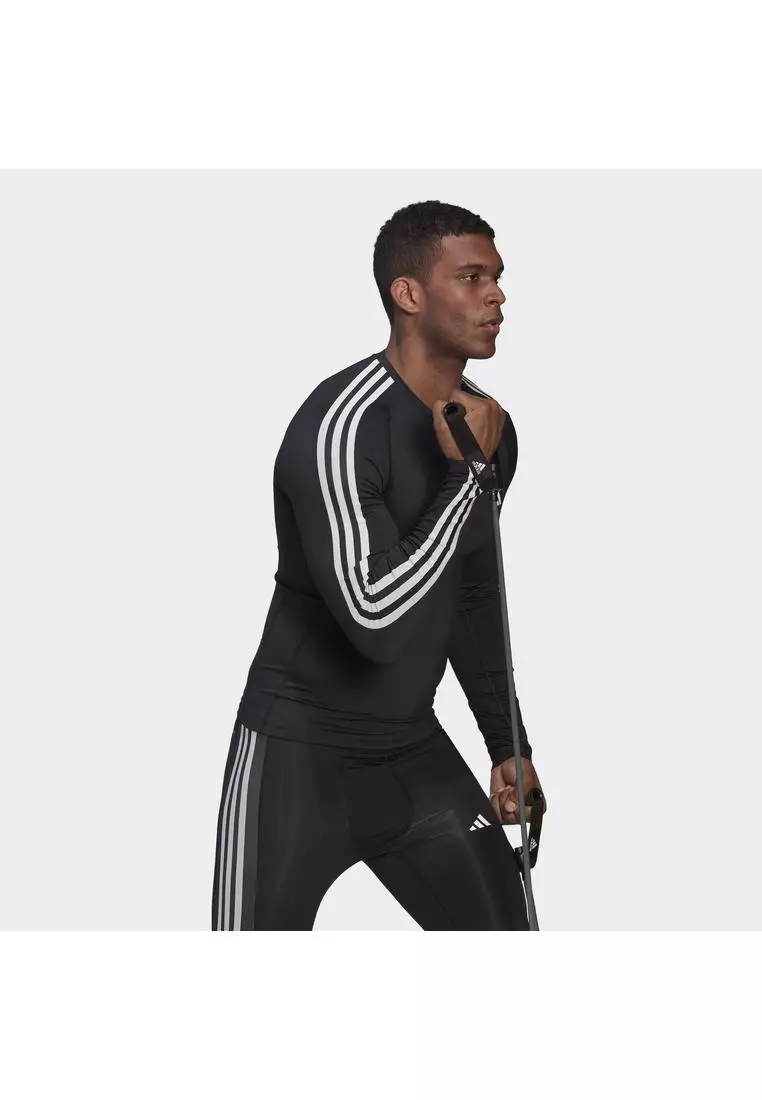adidas Training & Gym & Training Techfit 3-Stripes Training Tee