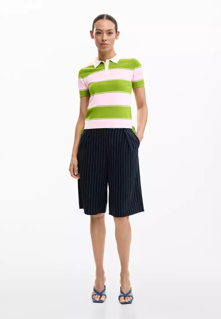 Polo shirt with laces