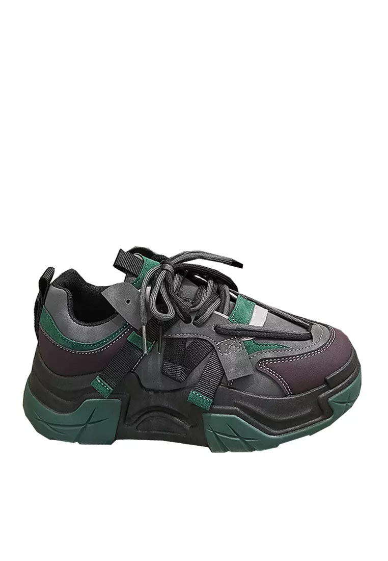Discount on Twenty Eight Shoes  shoes - SKU: VANSA Fashion Color Block Platform Casual Shoes VPW-T5512