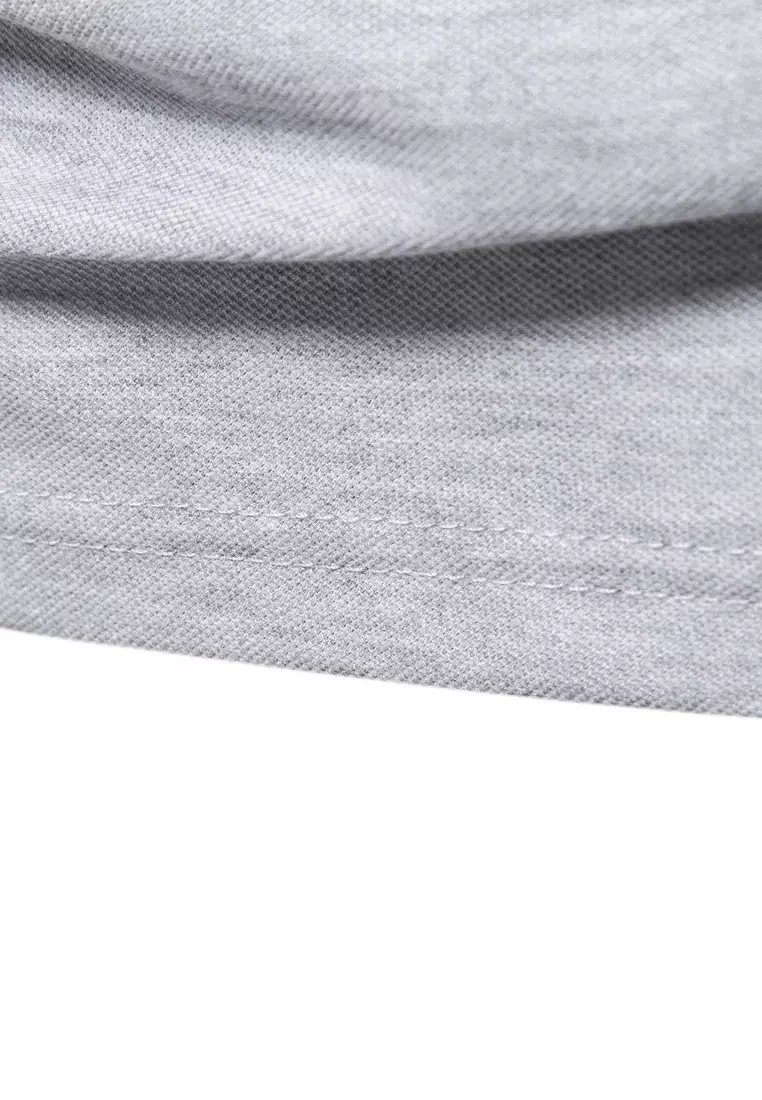 Contrast-color Embroidered Polo Shirt‌ AX-T12