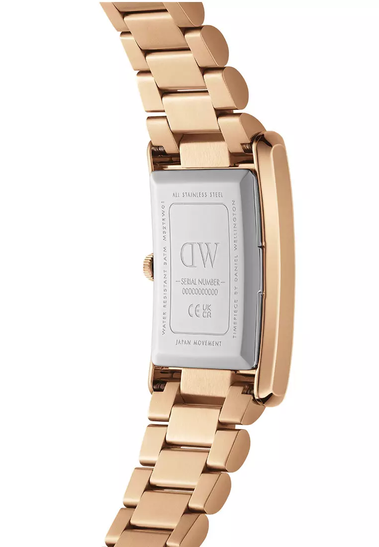 Buy Daniel Wellington Bound 32x22mm 3-link Rose Gold White Dial