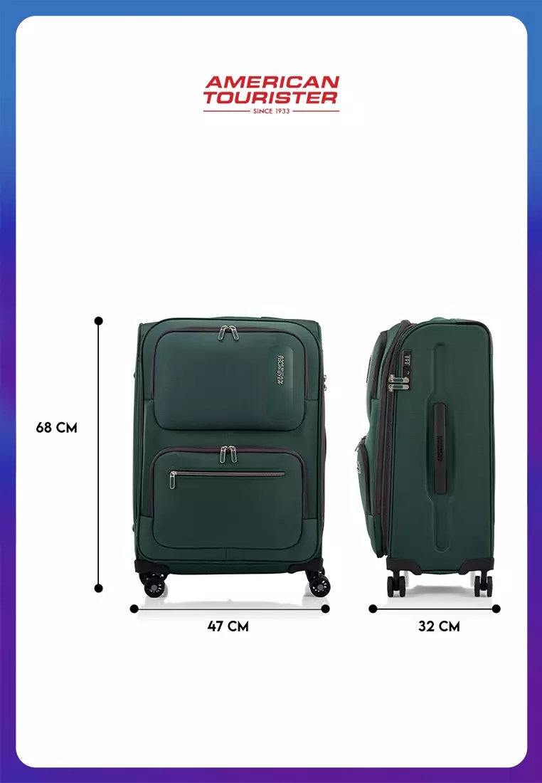 American Tourister Koper Softcase Maxwell Medium 25 Exp TSA V2 - Green