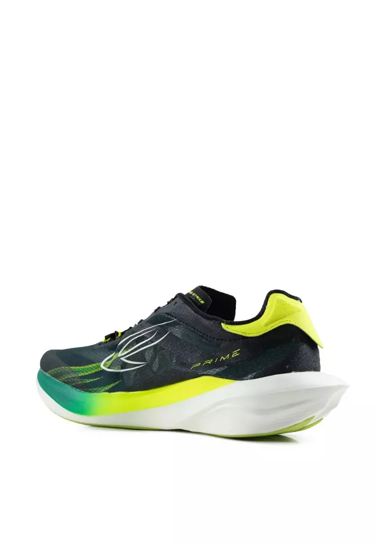 910 Nineten Haze Strike Prime Sepatu Lari - Hitam/HIjau-Lime