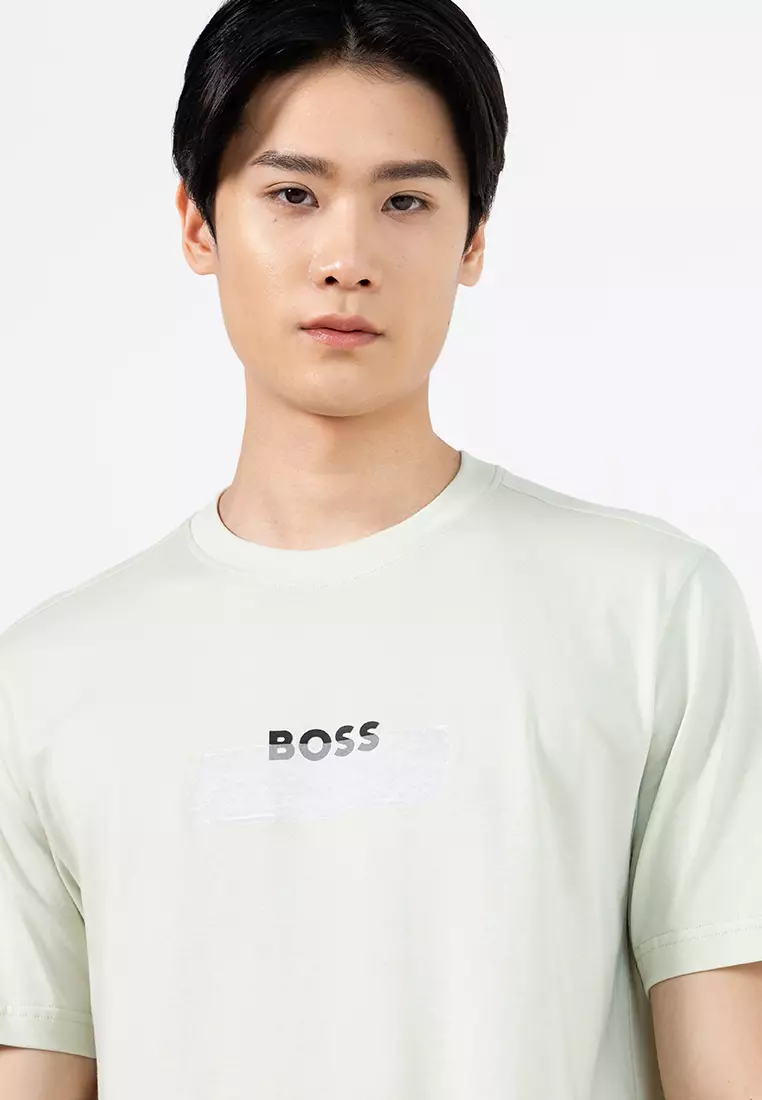 Logo Artwork Cotton Jersey T-Shirt - BOSS Orange