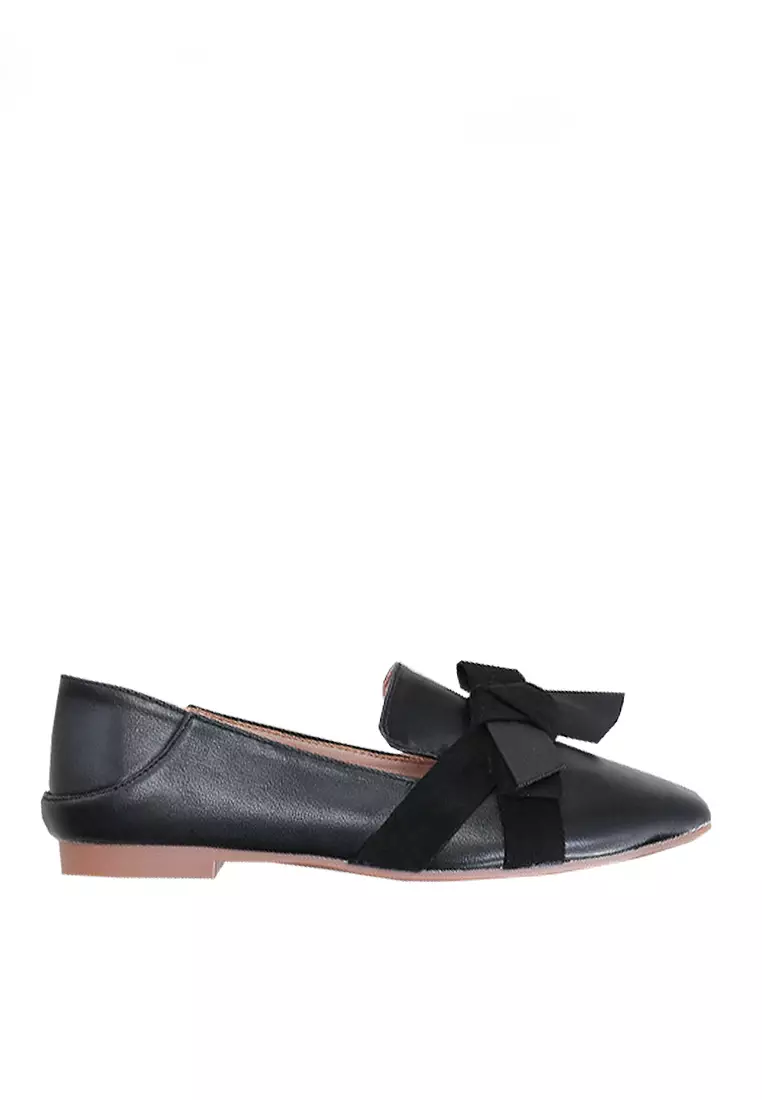 Discount on Twenty Eight Shoes  shoes - SKU: VANSA Simple Bow Square Toe Loafers VSW-FFS18