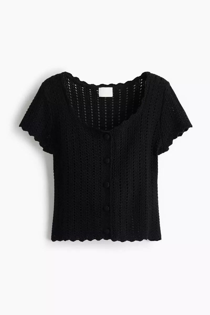 Short-sleeved cardigan