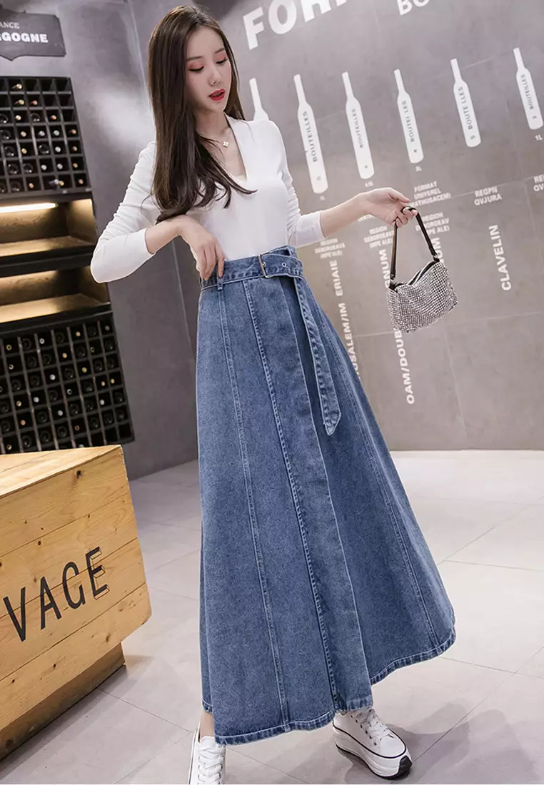 Twenty Eight Shoes High Waist Denim Skirt LL-B455-5560D0 2026