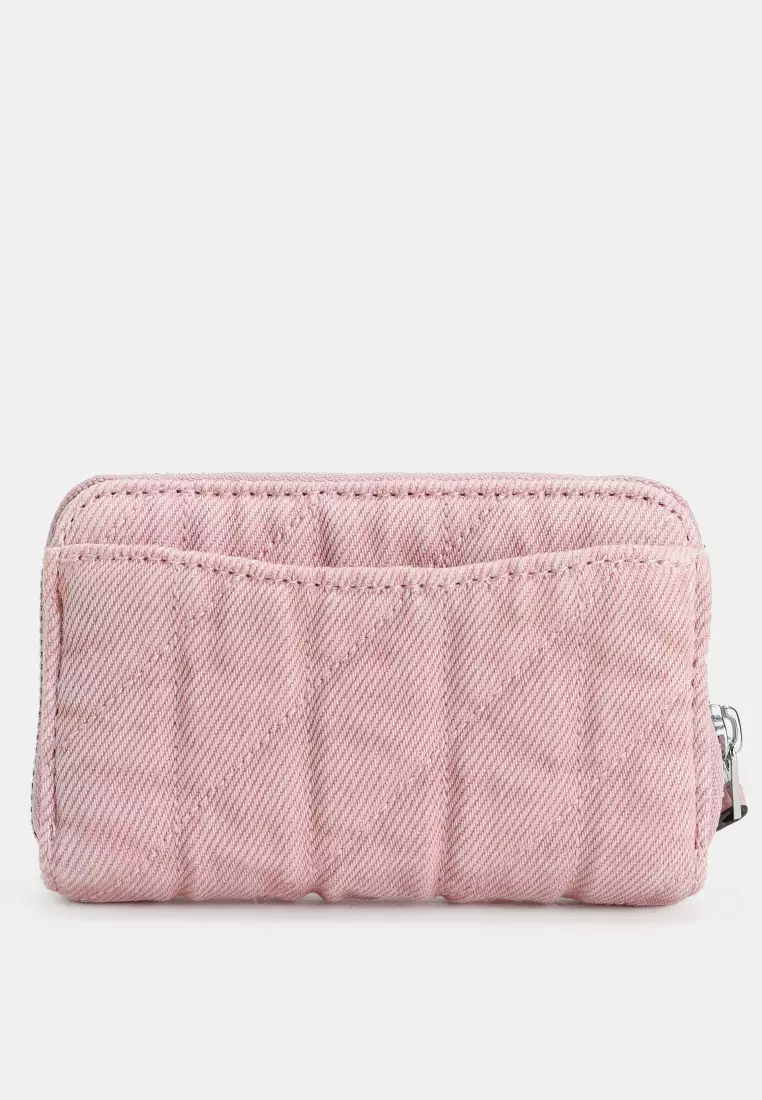 Essential Small Zip Around Card Case with Quilting