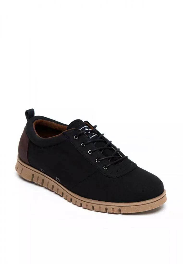 Footstep Footwear Polka Black Men Sneaker Shoes
