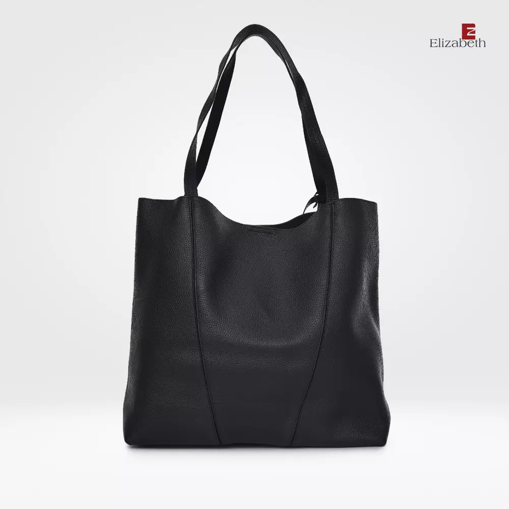 Tas Elizabeth Genuine Leather Tote Bag 0720-0494 Black