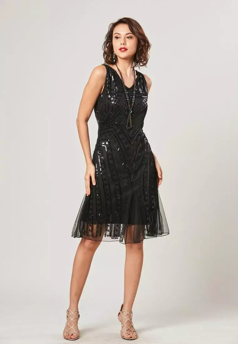 Buy East India Company Mavis - Elegant Mini Dress With Beading Online |  ZALORA Malaysia