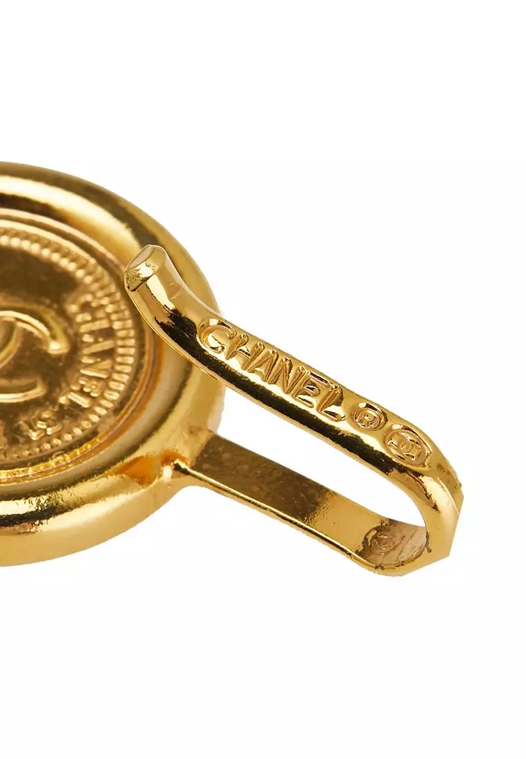 Buy CHANEL Pre-Loved Chanel Gold Plated Medallion Leather 