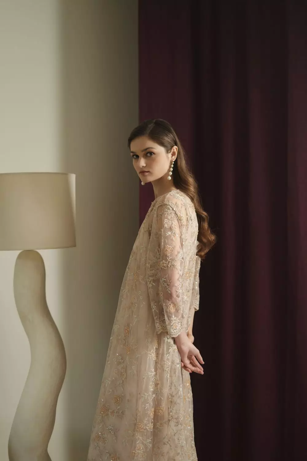 Ruella Dress in Nude