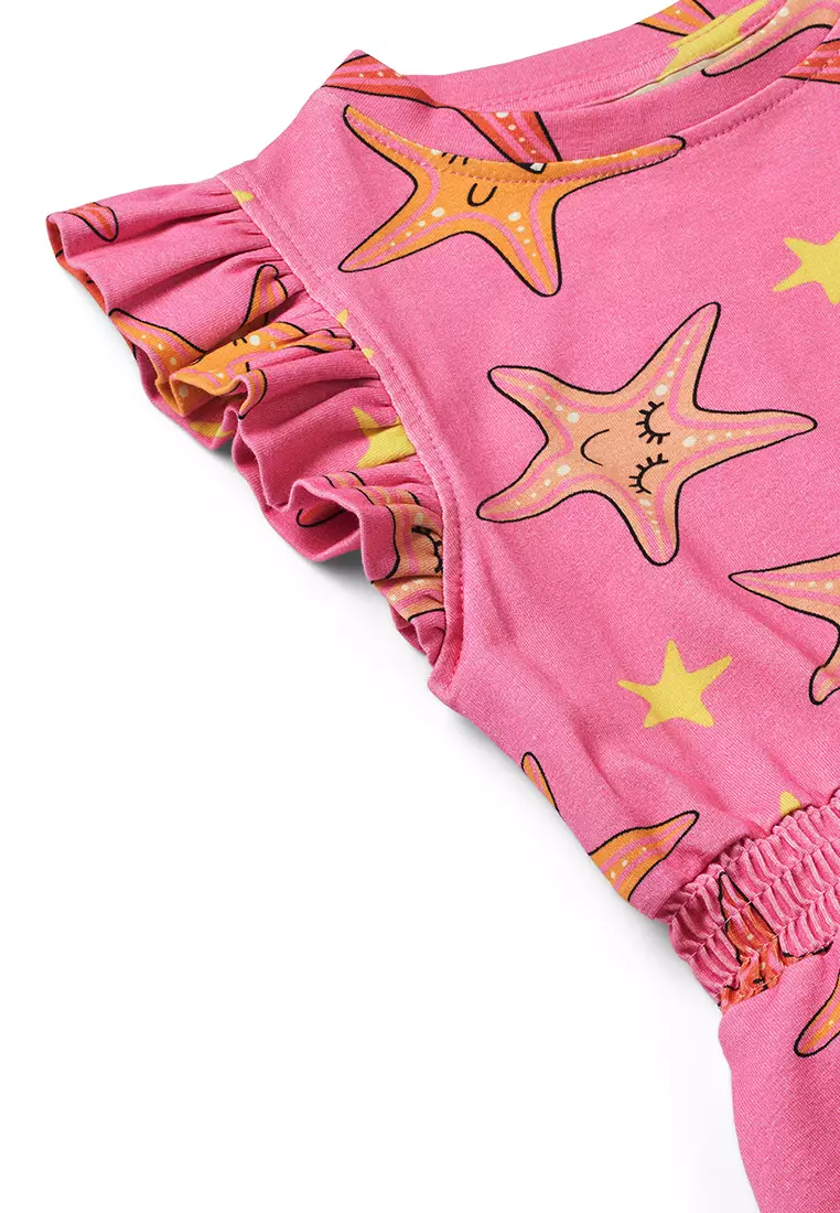 Sleeveless dress with starfish