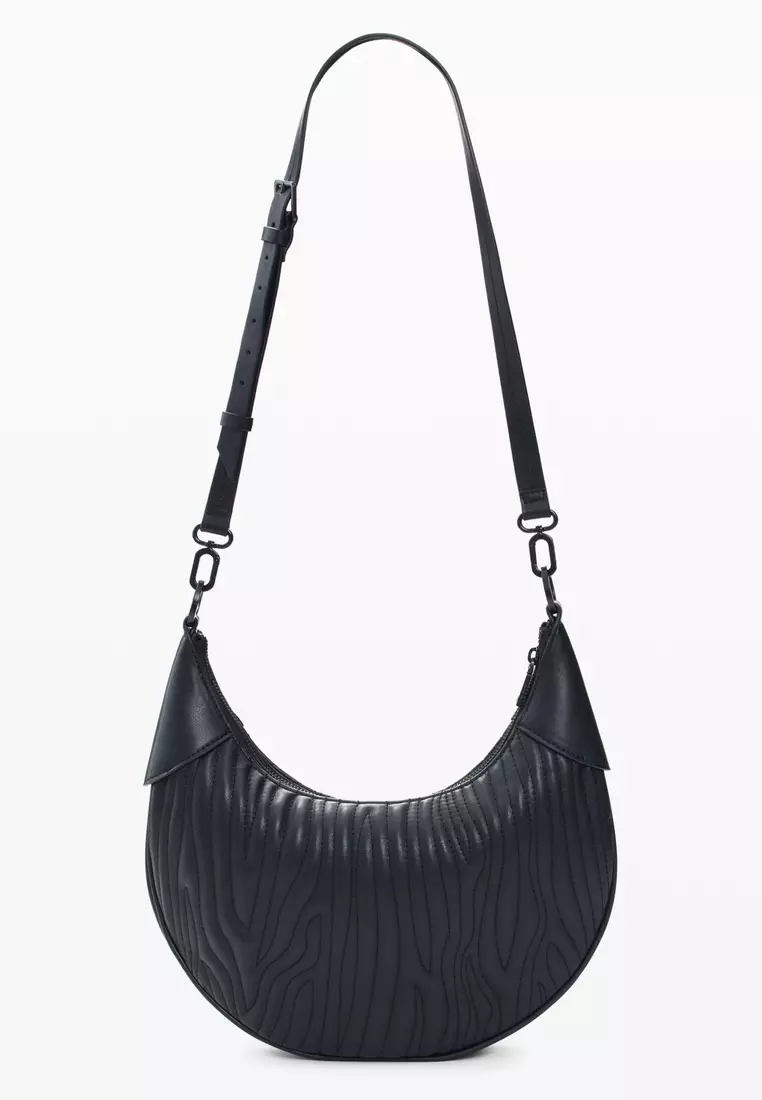 Medium oval embossed bag