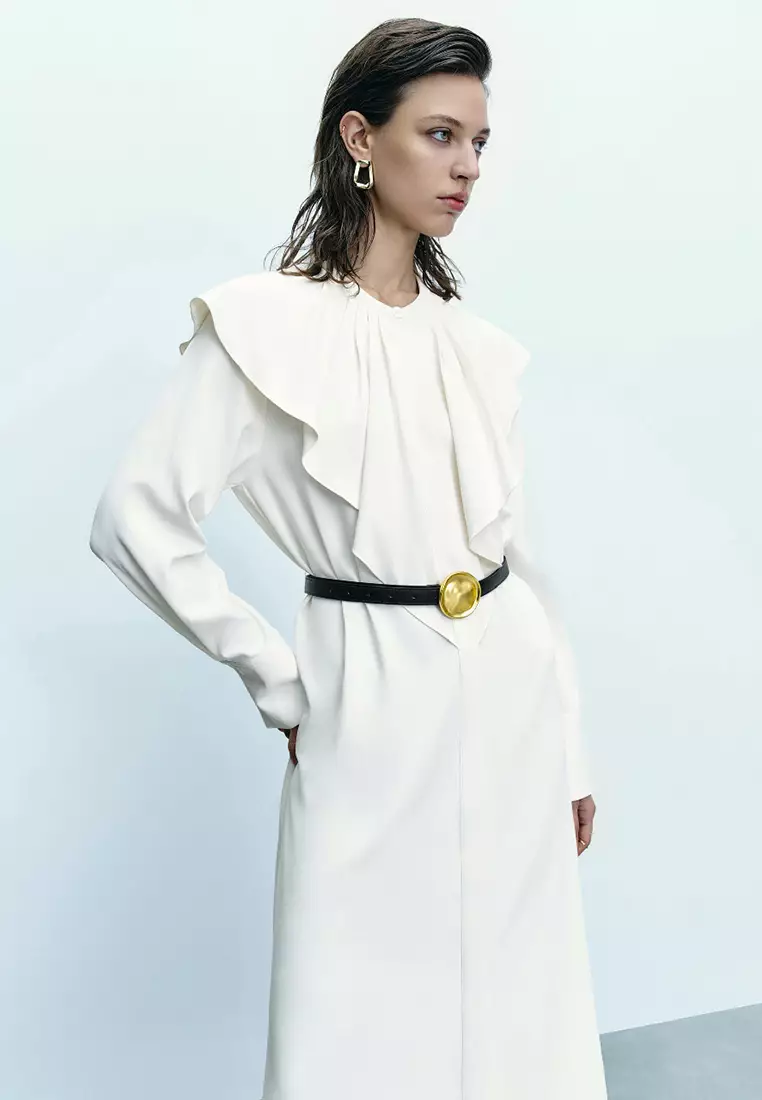 Standard Sleeve Crew Neck Skater Dresses