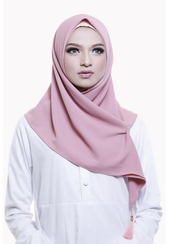 Xylia Hijab Square - Dusty Pink