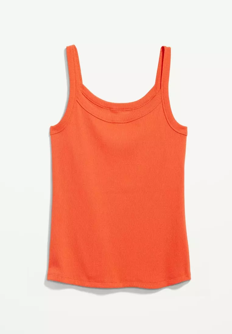 Fitted Rib-Knit Tank Top for Women
