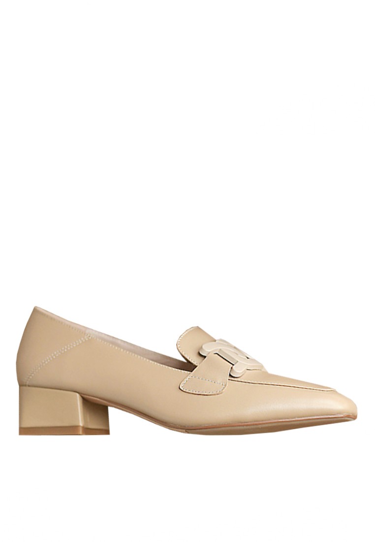 VANSA Top Layer Cowhide Buckle Loafers VSW-F06281110