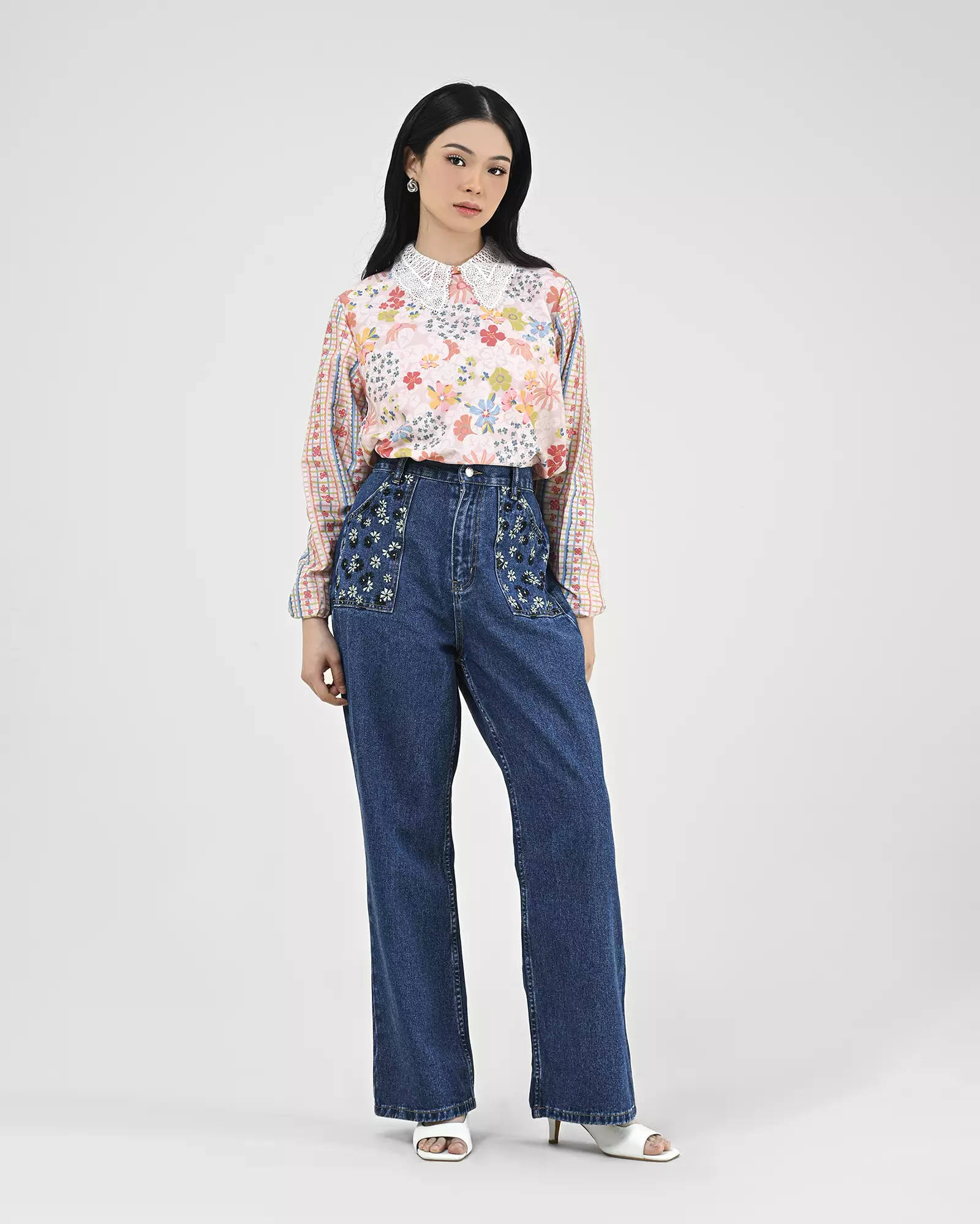 Geulis.id OAKLEV DENIM PANTS - Denim