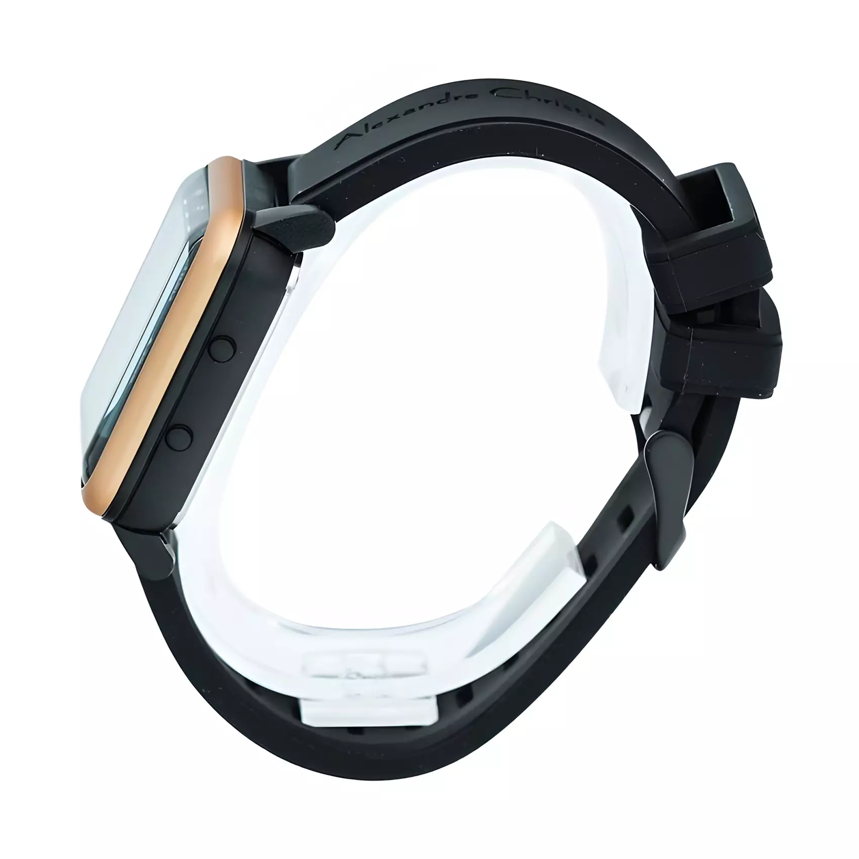 Alexandre Christie DiGi - Jam Tangan Digital Pria - Black Dial - Black Rubber Strap - 9344 MHRIPBA