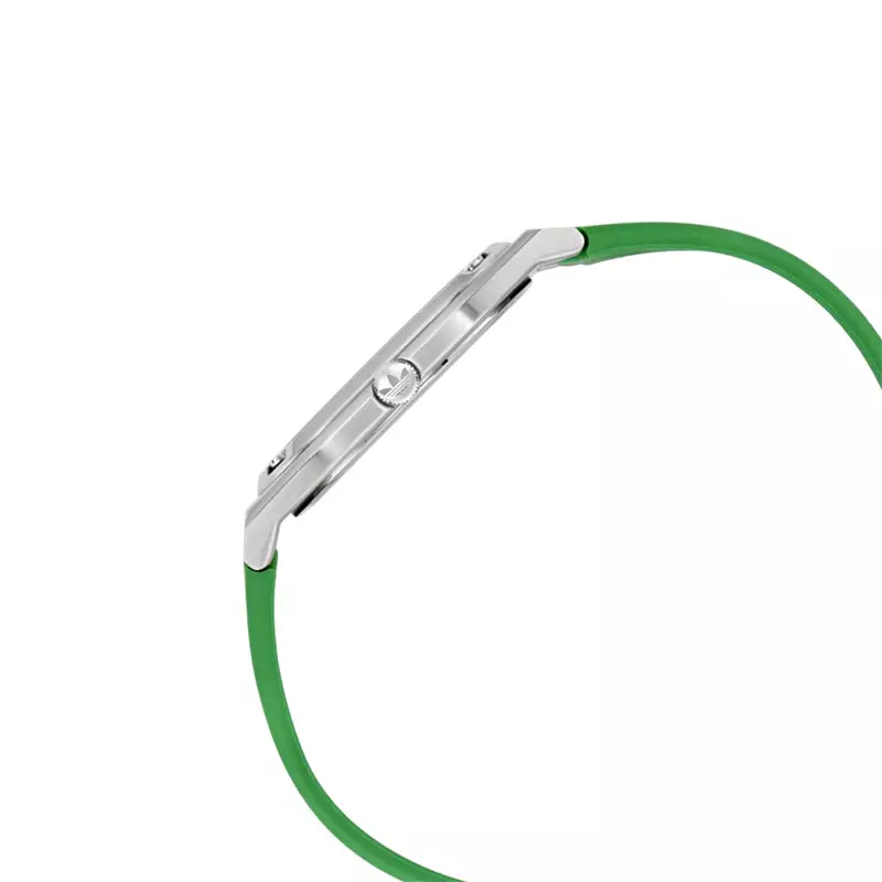 Jam Tangan Unisex Adidas City Tech Thin AOFH24505 Analog Green Dial Green Rubber Strap